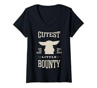 Mujer The Mandalorian and Grogu Cutest Little Bounty Naps & Snacks Camiseta Cuello V