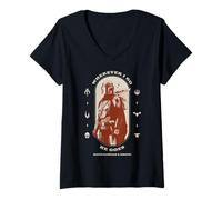 Mujer The Mandalorian and Grogu Wherever I Go He Goes Portrait Camiseta Cuello V