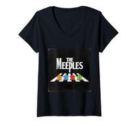 Mujer The Meeples Funny Boardgame Lover Juego de Mesa Cita de Broma Camiseta Cuello V