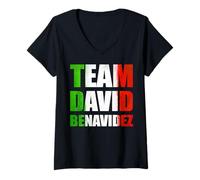 Mujer The Mexican Benavidez Team Boxing Fighters Boxeo Mexicano Camiseta Cuello V