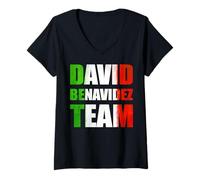 Mujer The Mexican Benavidez Team Boxing Fighters Boxeo Mexicano Camiseta Cuello V