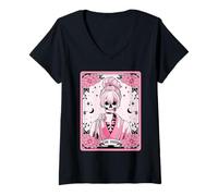 Mujer The Mom Tarot Card Skeleton Mama Coffee Lover Mother's Day Camiseta Cuello V