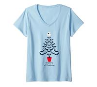 Mujer The Nightmare Before Christmas Tree Camiseta Cuello V