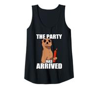 Mujer The Party has Arrived Pirotecnista de Fuegos Artificiales 4th of July Camiseta sin Mangas