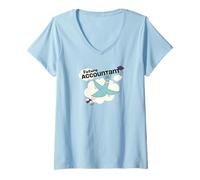 Mujer The Pigeon Future Accountant Camiseta Cuello V