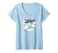 Mujer The Pigeon Future Artist Camiseta Cuello V