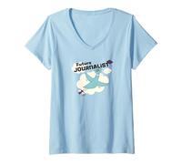Mujer The Pigeon Future Journalist Camiseta Cuello V