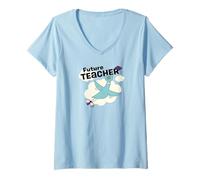 Mujer The Pigeon Future Teacher Camiseta Cuello V