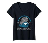 Mujer The Pitufos Movie 3.0 Bienvenido al Pitufo Verse Camiseta Cuello V