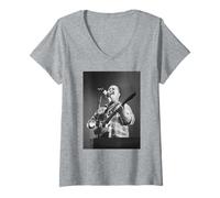 Mujer The Pixies Black Francis en la Lectura Donde está mi Mente 1990 Camiseta Cuello V