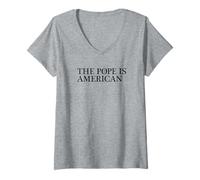 Mujer The Pope is American Camiseta Cuello V
