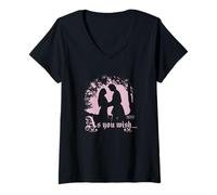Mujer The Princess Bride As You Wish Silhouette Retro Movie Camiseta Cuello V