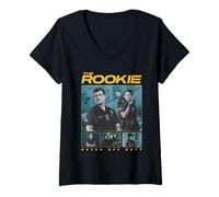 Mujer The Rookie Never Off Duty Cop Collage Police Procedural TV Camiseta Cuello V