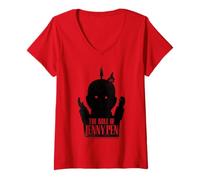 Mujer The Rule of Jenny Pen Silhouette Camiseta Cuello V