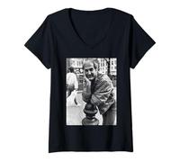 Mujer The Russ Abbot Show Comediante Last of The Summer Wine 1984 Camiseta Cuello V