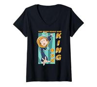 Mujer The Seven Deadly Sins King Colorful Portrait Anime Camiseta Cuello V