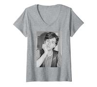 Mujer The Smiths Johnny Marr Este Hombre Encantador Guitarrista 1984 Camiseta Cuello V