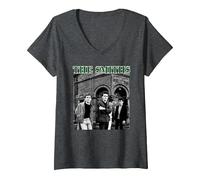 Mujer The Smiths Morrissey Band Salford Lads Club Stephen Wright Camiseta Cuello V, Jaspeado Oscuro, M