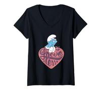 Mujer The Smurfs Grouchy Smurf Loveless Camiseta Cuello V