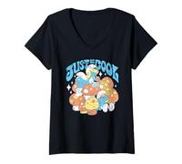 Mujer The Smurfs Movie Just Be Cool Summer Smurfette & Brainy Camiseta Cuello V