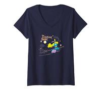 Mujer The Smurfs The Witching Hour Smurfette Witch Halloween Camiseta Cuello V