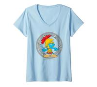 Mujer The Smurfs x British Museum Smurf Roman Camiseta Cuello V