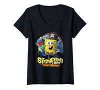 Mujer The Spongebob Movie: Search for Squarepants Gary Smile Camiseta Cuello V