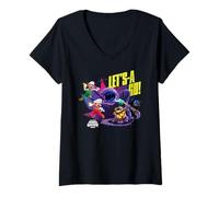 Mujer The Super Mario Galaxy Movie Bowser Jr. Battle Camiseta Cuello V