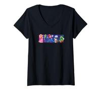 Mujer The Super Mario Galaxy Movie Cosmic Hero Panels Camiseta Cuello V