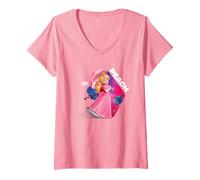 Mujer The Super Mario Galaxy Movie Cosmic Princess Peach Camiseta Cuello V