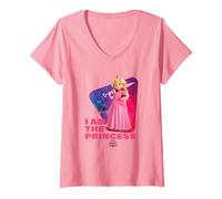 Mujer The Super Mario Galaxy Movie I Am The Princess Camiseta Cuello V