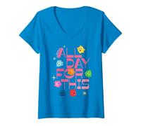 Mujer The Super Mario Galaxy Movie Luma Bedtime Crew Celebration Camiseta Cuello V
