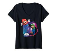 Mujer The Super Mario Galaxy Movie Mario & Luigi Adventure Camiseta Cuello V