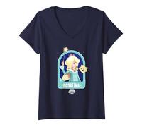 Mujer The Super Mario Galaxy Movie Princess Rosalina Wand Ready Camiseta Cuello V