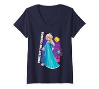 Mujer The Super Mario Galaxy Movie Rosalina Protect The Cosmos Camiseta Cuello V