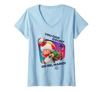 Mujer The Super Mario Galaxy Movie Toad Count On Me Camiseta Cuello V