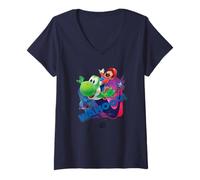 Mujer The Super Mario Galaxy Movie Wahoo Star Ride Camiseta Cuello V