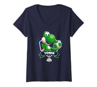 Mujer The Super Mario Galaxy Movie Yoshi Champion Camiseta Cuello V