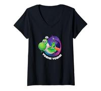 Mujer The Super Mario Galaxy Movie Yoshi Soars Camiseta Cuello V