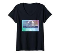 Mujer The Terminator Sarah Connor - Cinta de Casete Retro Camiseta Cuello V