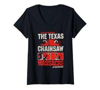 Mujer The Texas Chainsaw Massacre Can You Survive Eyes Horror Camiseta Cuello V