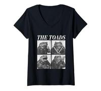 Mujer The Toads Rockers Animales Gracioso Música Rock Emo Punk Banda Camiseta Cuello V