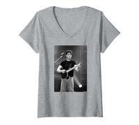 Mujer The Velvet Underground Lou Reed Live por Andy Willsher Camiseta Cuello V