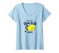 Mujer The Village of Palo Alto, TV, FL, EE. UU., diseño de pickleball Camiseta Cuello V