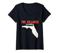 Mujer The Villages Florida Estados Unidos Estados Unidos Viajes Floridano Camiseta Cuello V