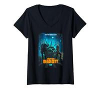 Mujer The Walking Dead - Dead City Poster Art Camiseta Cuello V