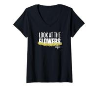 Mujer The Walking Dead Look At The Flowers Camiseta Cuello V