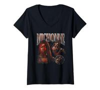 Mujer The Walking Dead - The Ones Who Lived Michonne Homage Camiseta Cuello V