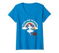 Mujer The Wizard of Oz 100 Days Over The Rainbow Camiseta Cuello V