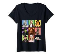 Mujer The Wizard of Oz Character Squares Camiseta Cuello V